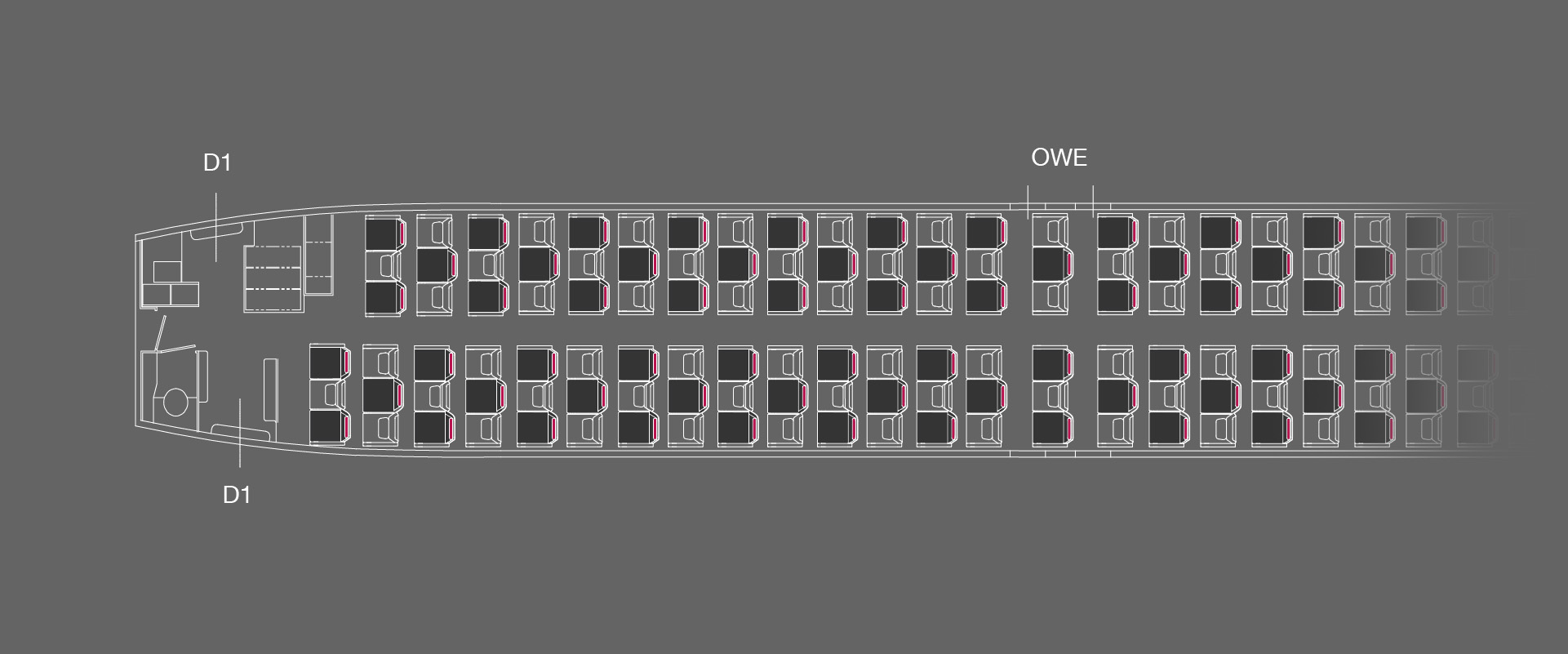 B737-800 All Business Layout