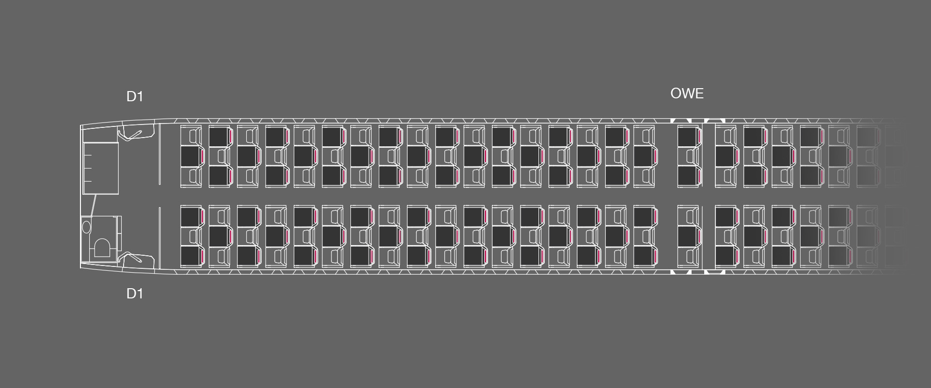 A321LR All Business Layout