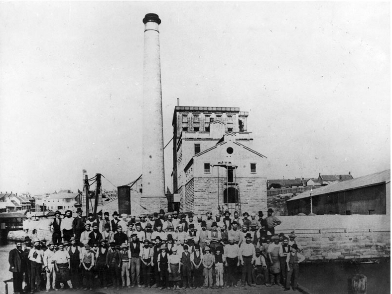 Some of those employed at CSR’s works in its first year of operation 1878