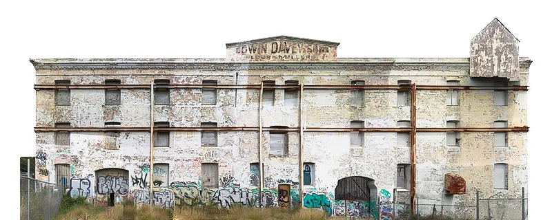 Davey Flour Mill before conversion to apartments, 2012