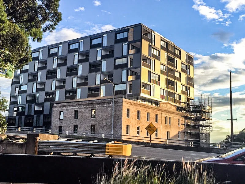 Harbour Mill apartments under construction 2014