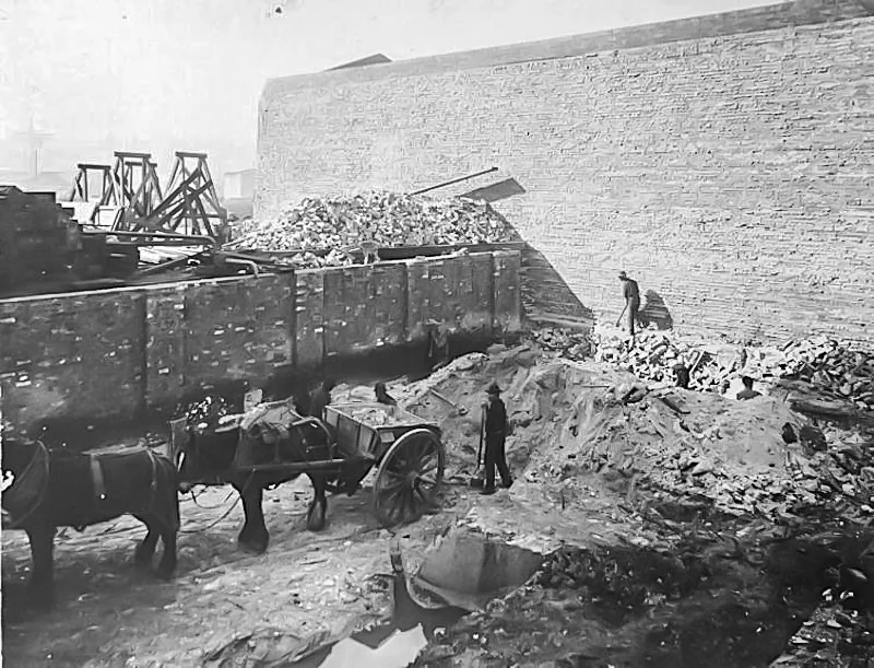 Pyrmont Power Station. Preparations for construction of Switch Gear House 1919-1921 August 1918