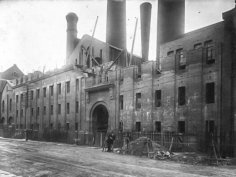 Pyrmont Power House 5000 Volt Switch House. Construction of Switch House. January 1921