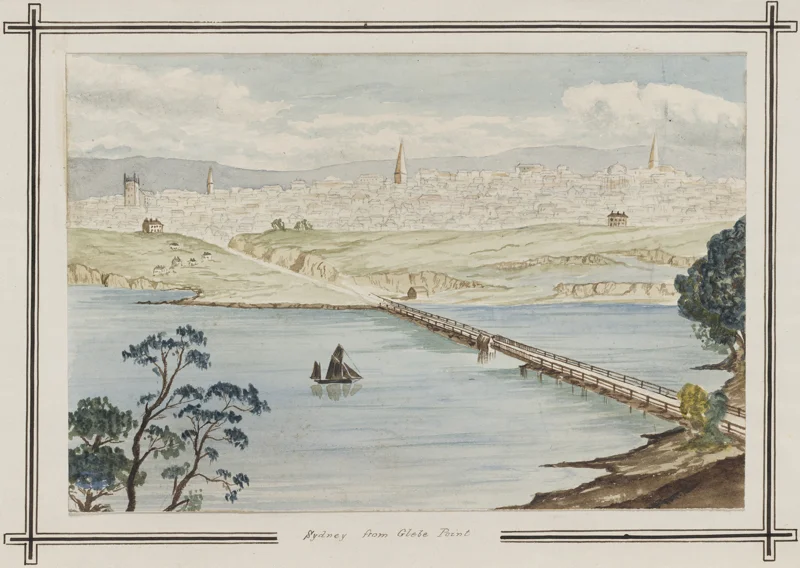 Glebe Bridge and quarries 1870-73, F.H. Boyer