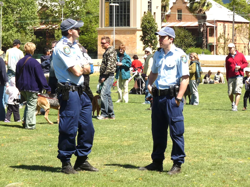Constables keeping the peace