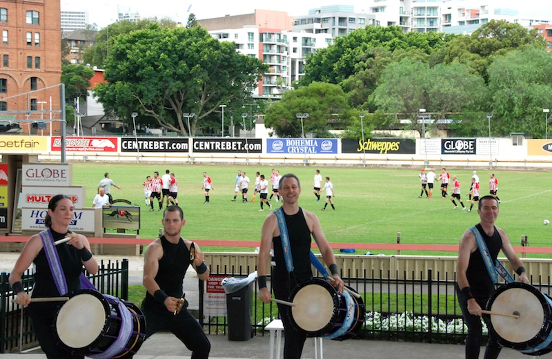 Taikoz drummers