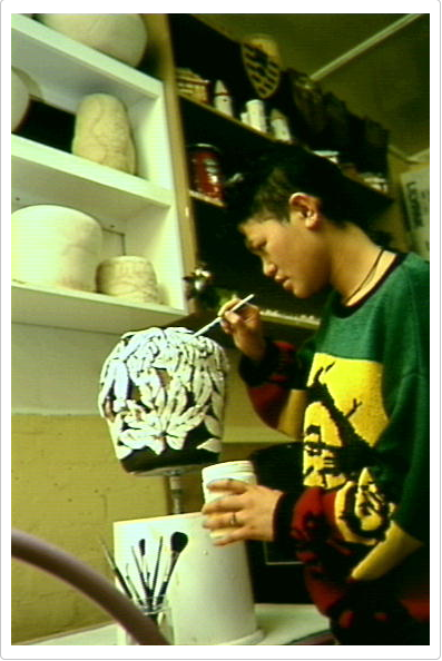 Pottery class at Maybanke Recreation Centre, 1990