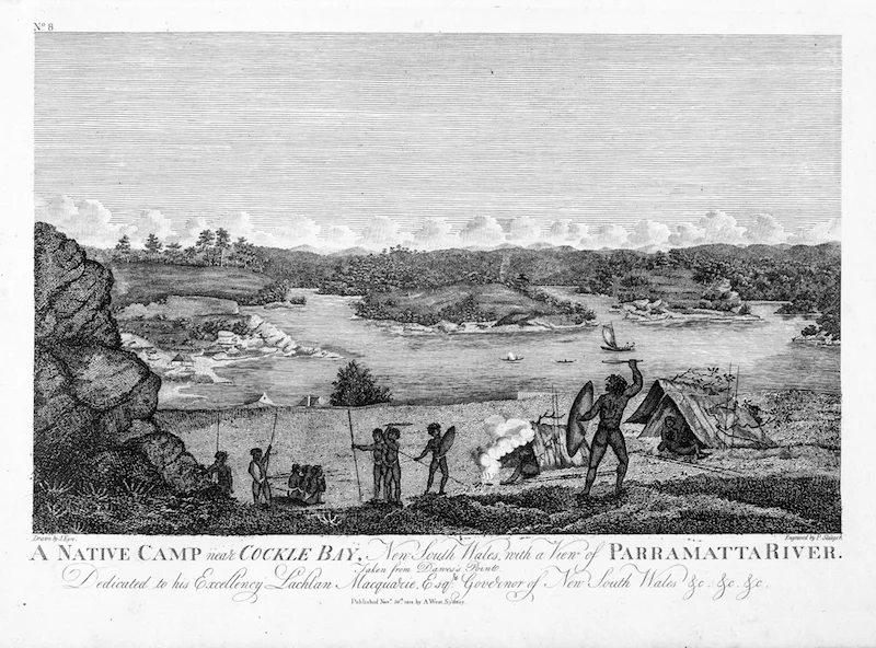 A Native Camp near Cockle Bay 1812