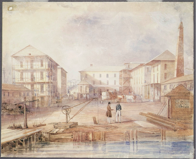 Albion Mills (Darling Harbour). Destroyed by fire, March 2, 1841