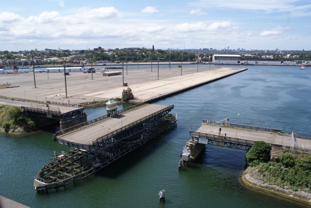 Glebe Island Swing Bridge today