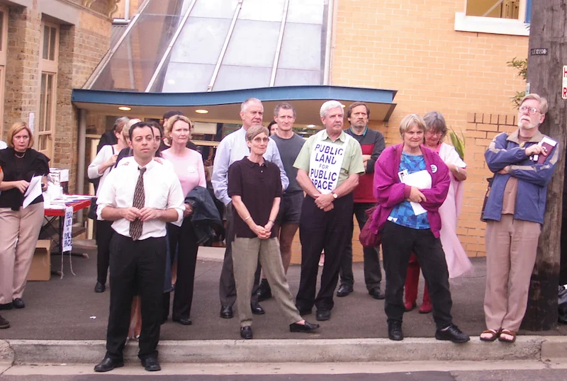 Protest in Mount St 2003