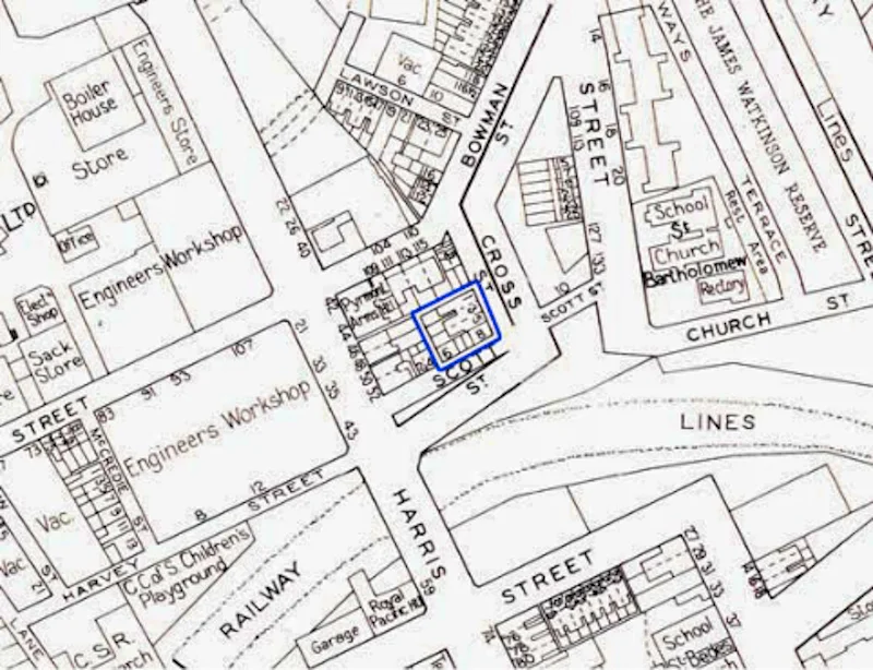 Copy of City Building Surveyor¹s Detail Sheets, c 1956