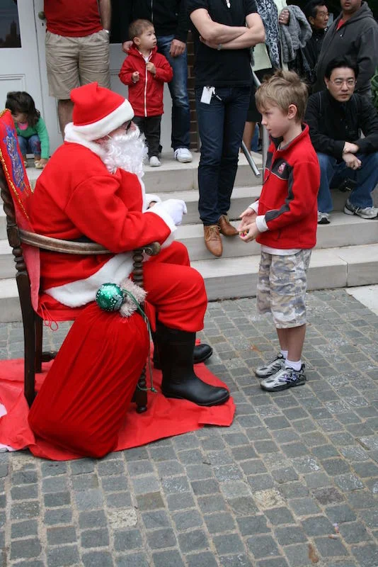 Santa in Refinery Square 2011