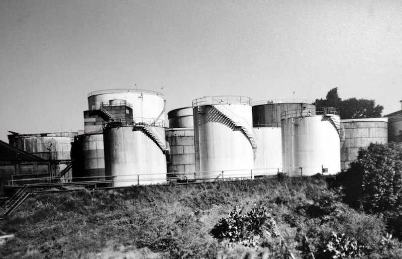 Distillery Hill storage tanks 1930s-1990s