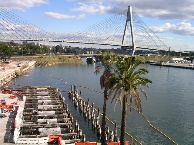 Demolishing the wharf to build Waterfront Park