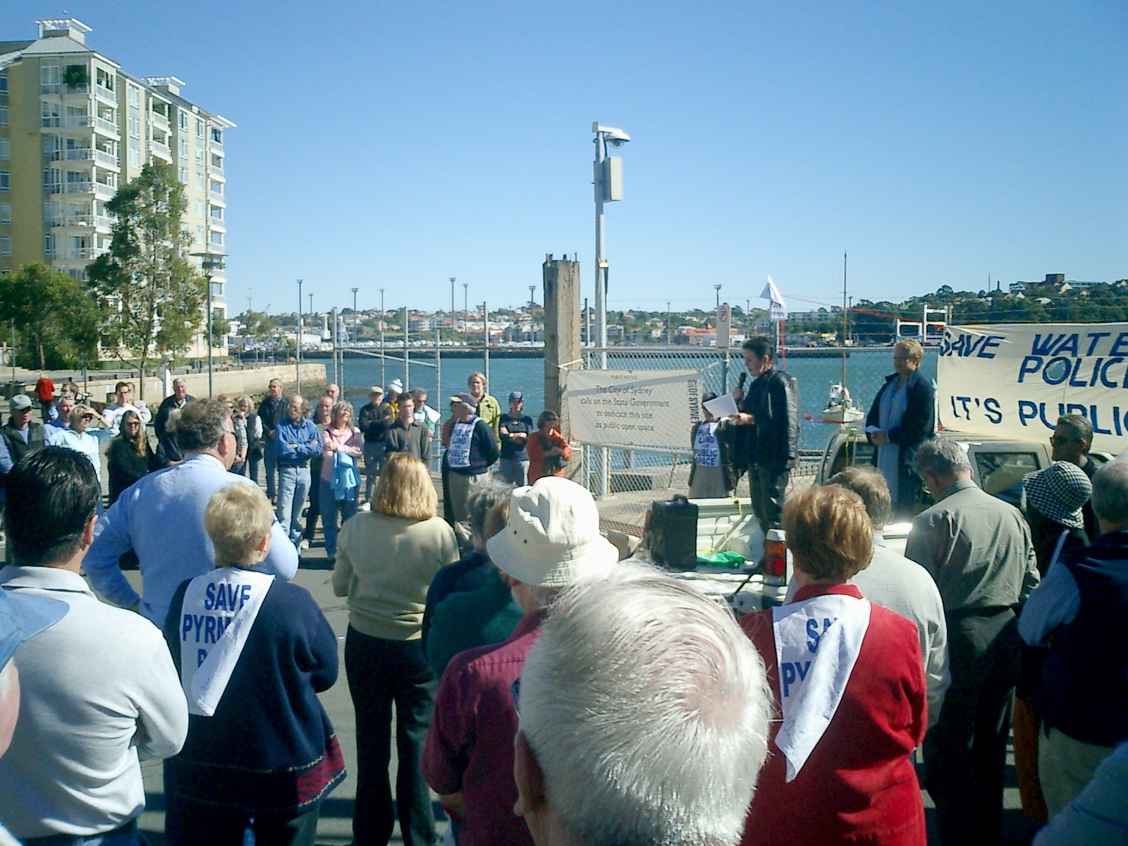 Clover at Friends of Pyrmont Point Rally 2 May 2004