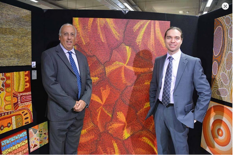 Garry and Mike at the Pyrmont Art Show