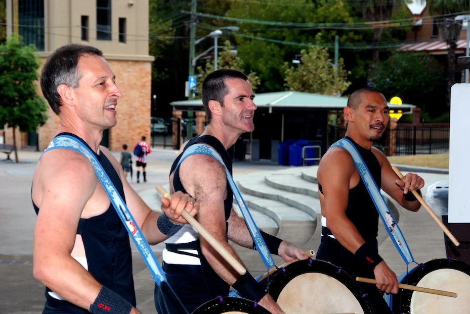 Taikoz drummers