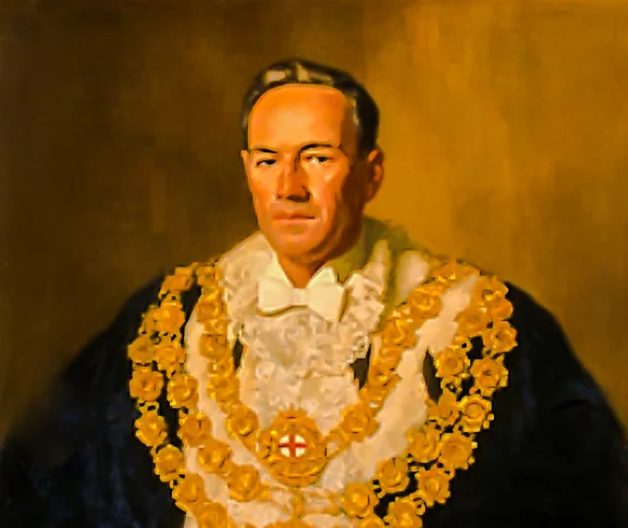 Alderman Pat Hills MLA, Lord Mayor of Sydney 1952-1958, by Henry Hanke, 1960