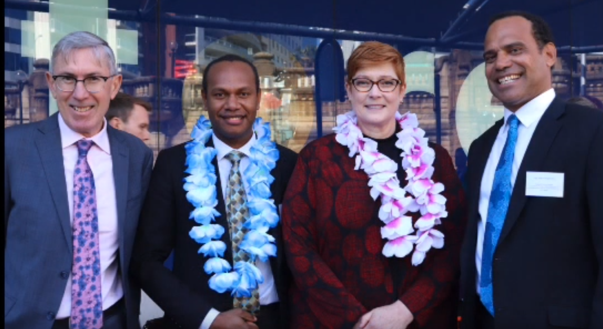 (left) DFAT QLD, Vanuatu High Commissioner, Australian Foreign Minister, Vanuatu Foreign Minister