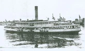 Kanangra as a steam ship in the 1920s