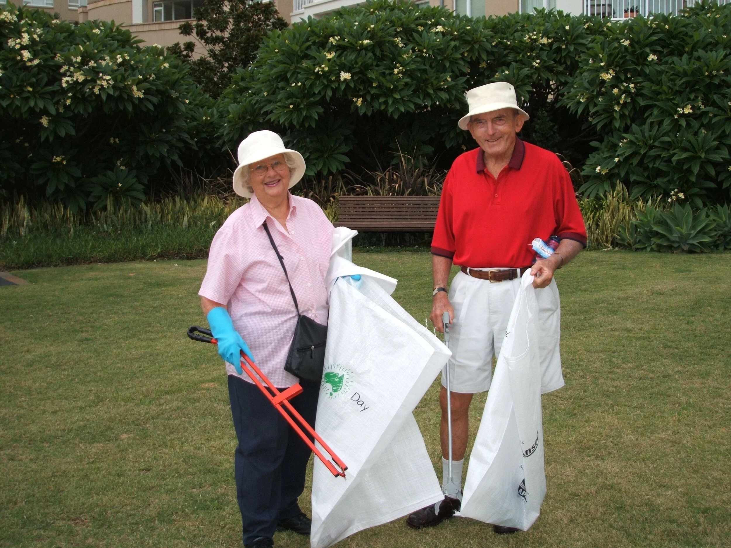 Vic and Lola on Clean Up Day 2006