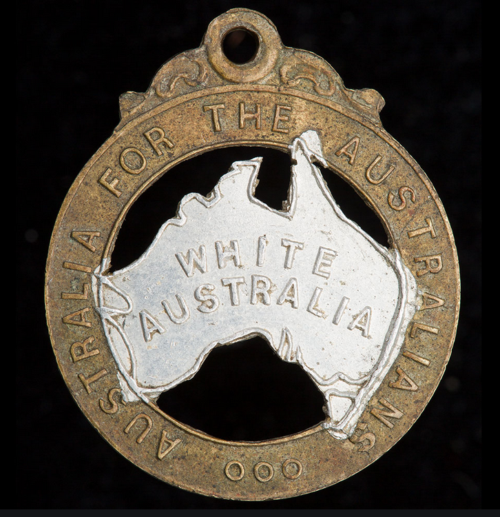 White Australia medallion