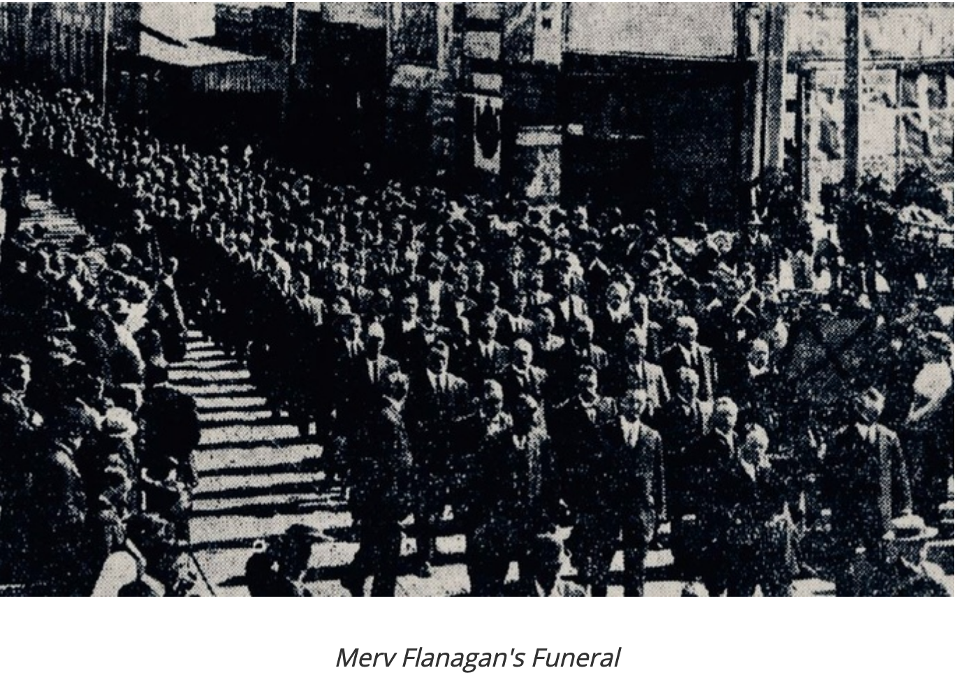 Merv Flanagan's funeral