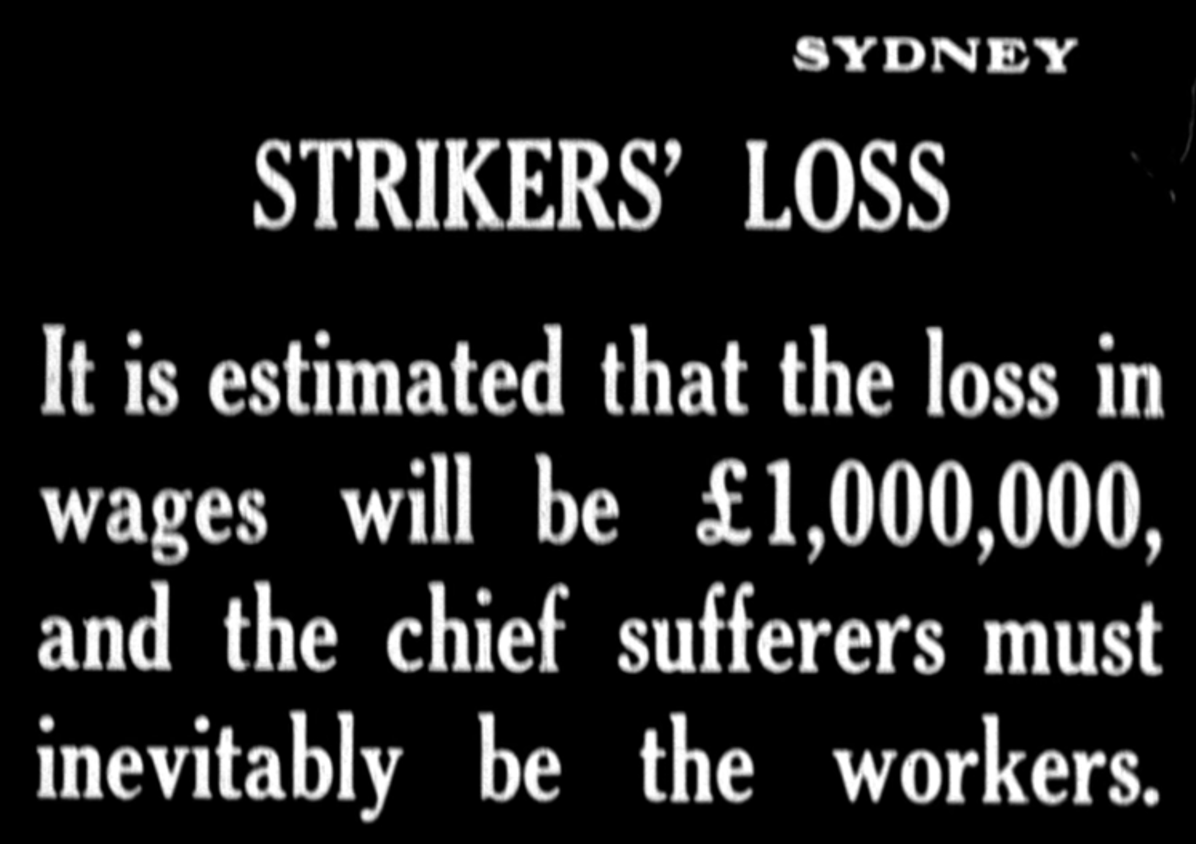 Strikers' Loss