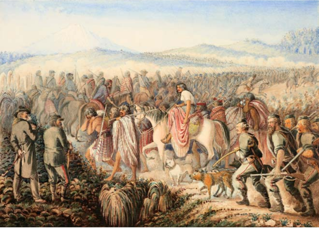 General Chute's march to destroy Maori villages 1866