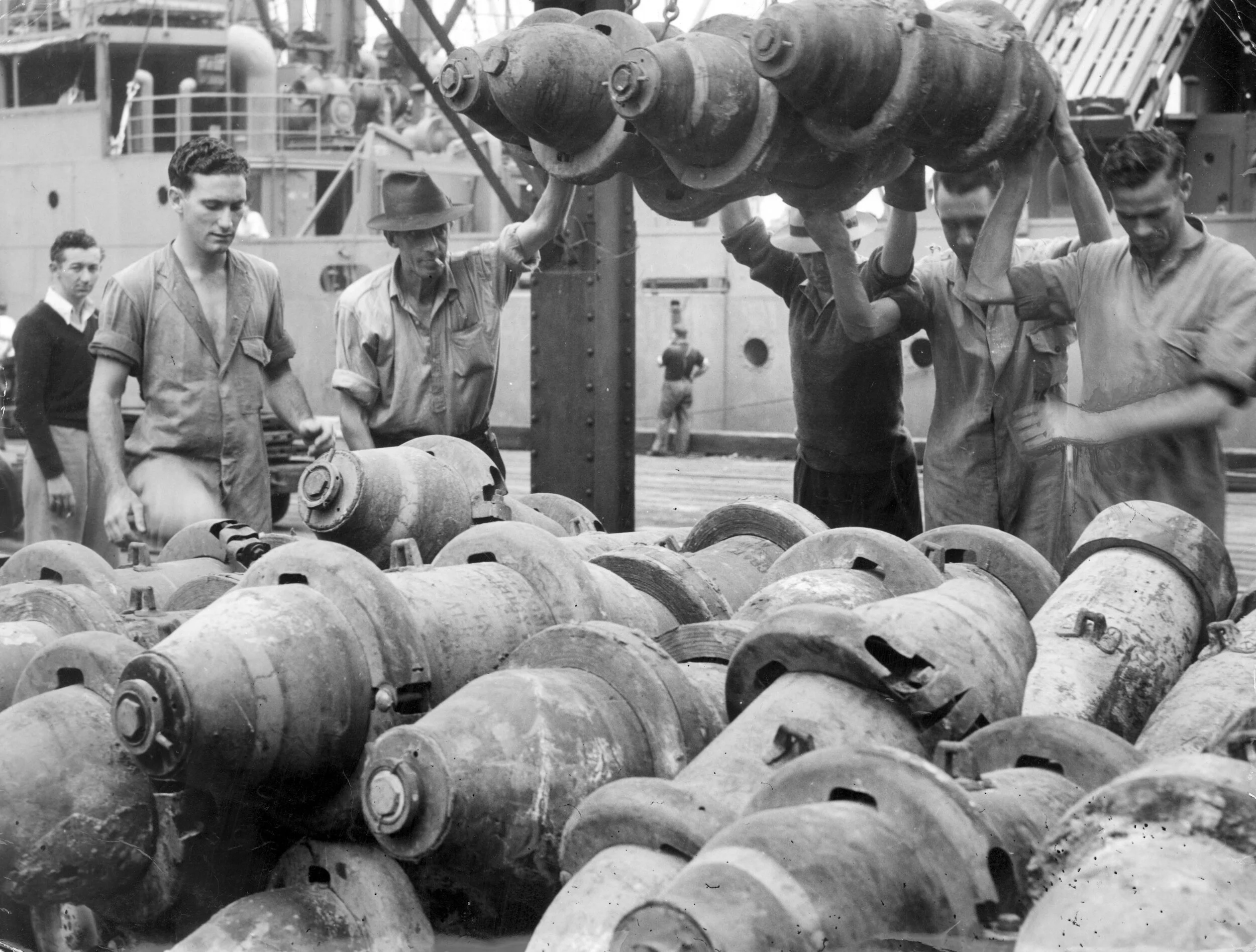 Bombs from Borneo to Brisbane via Glebe Island