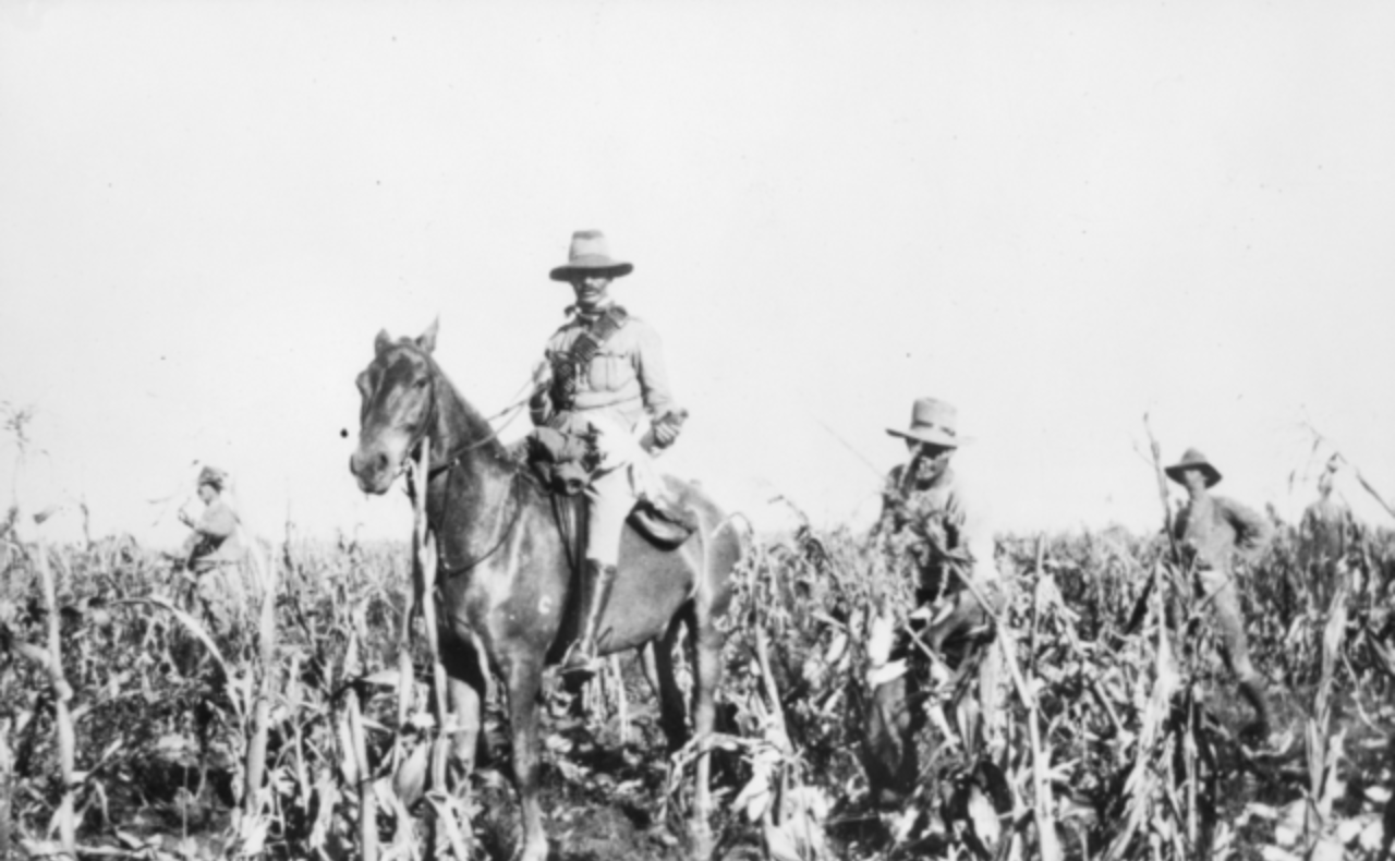 Troops of 1st Battalion, Australian Commonwealth Horse in the Transvaal 1902