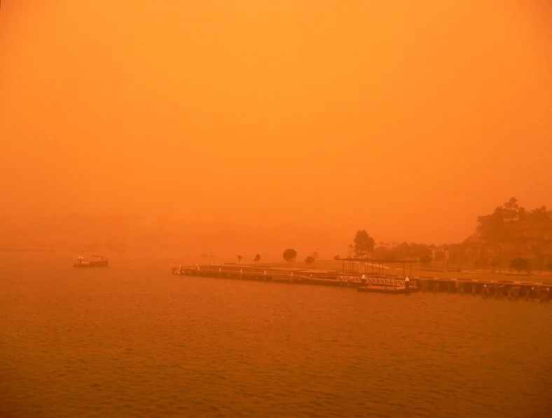 Dust storm, Pyrmont Point