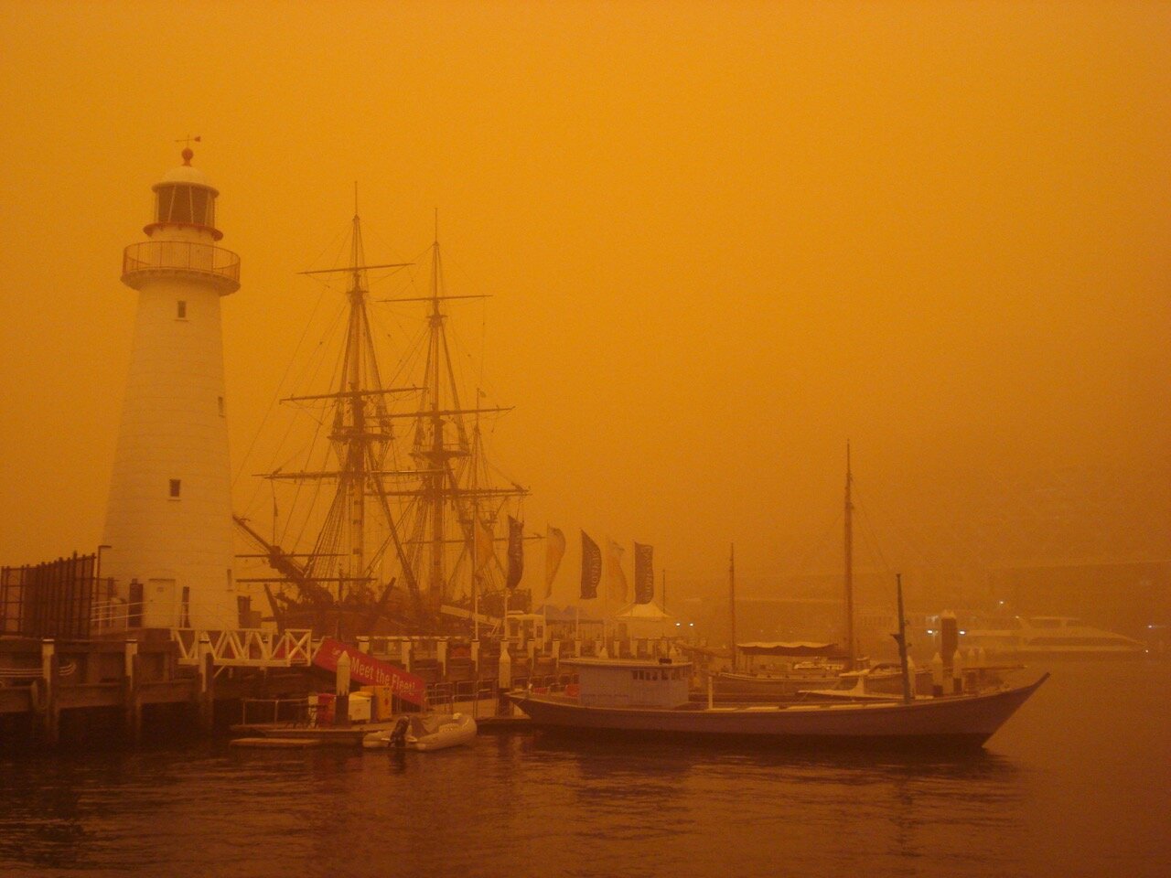 Lighthouse and some Maritime Museum boats