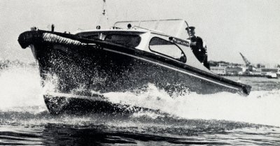 Modern police launch 1960