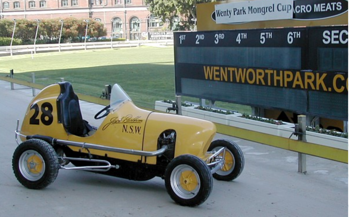 Jack Brabham's Vee Twin Speedcar at the 2011 Wentworth Park Games Day