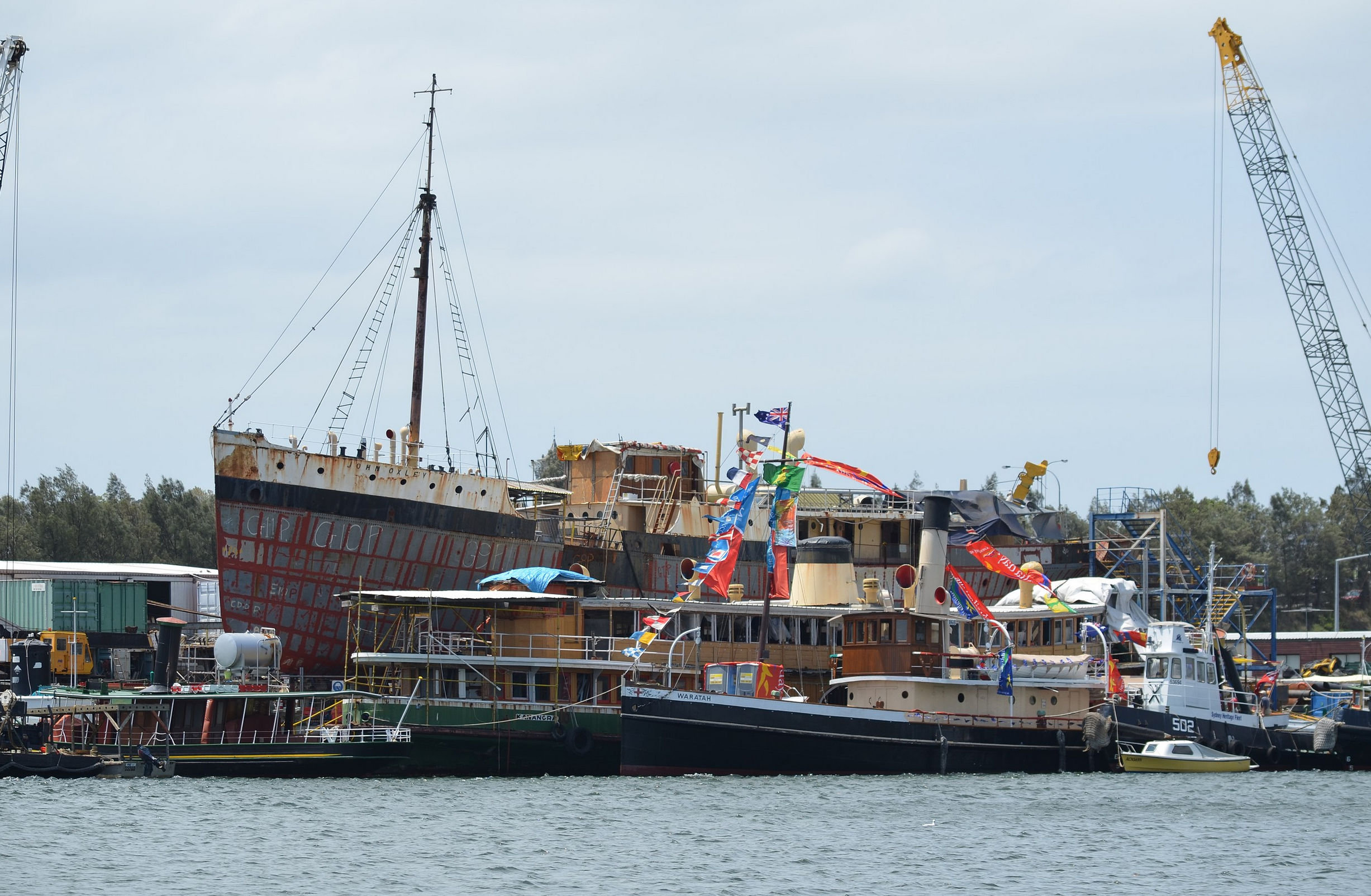 Rozelle Bay restoration shipyard