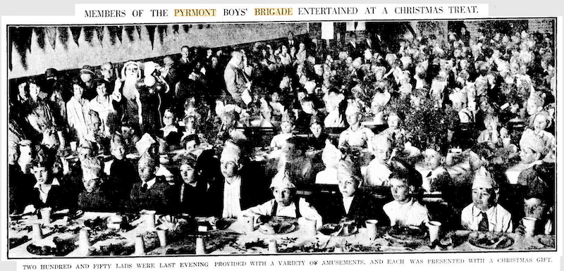 Boys' Brigade Christmas treat 22 December 1927