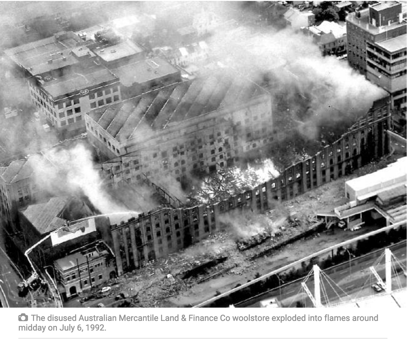Australian Mercantile Land and Finance co fire 1992