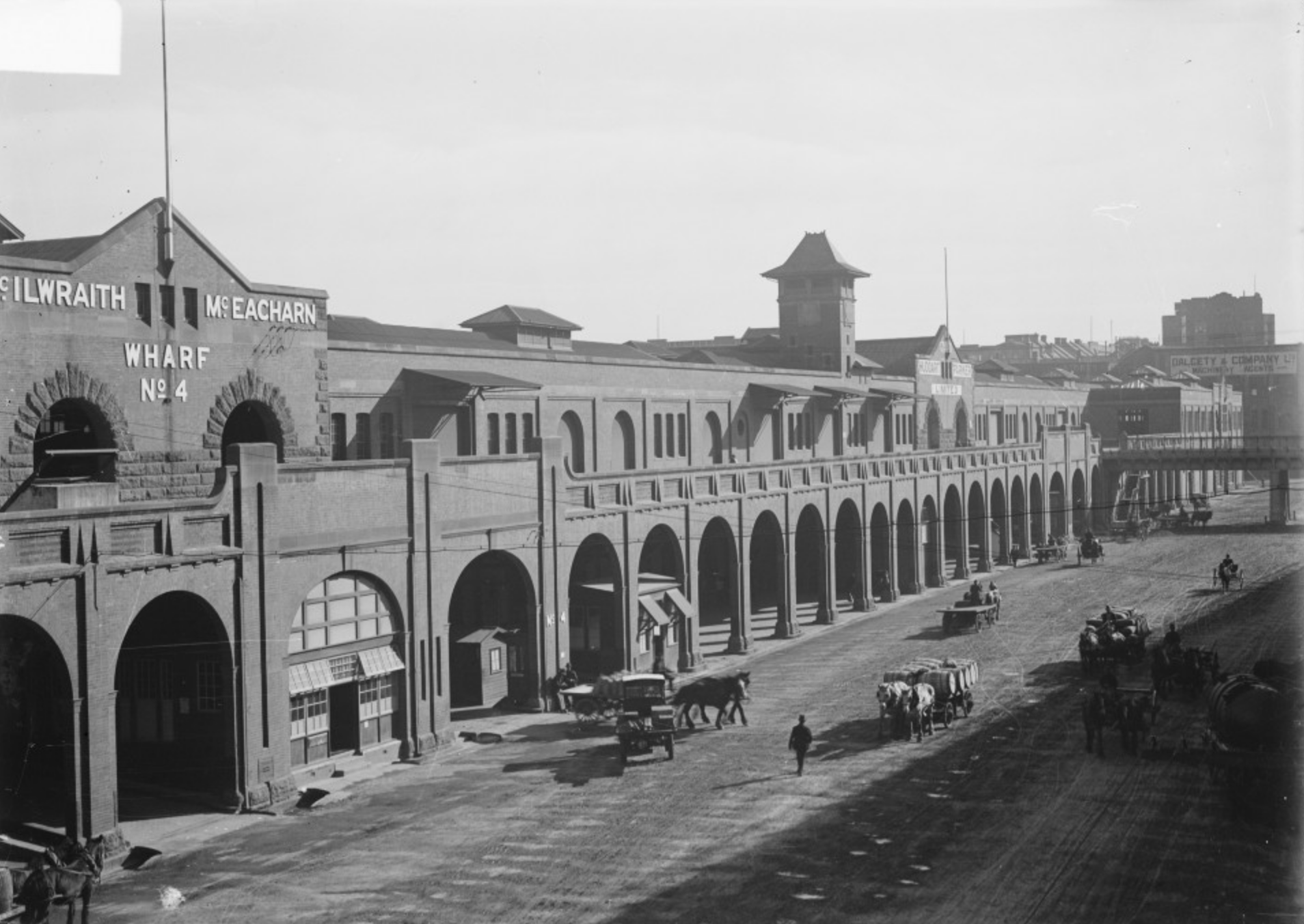 Wharves on Hickson Road ca 1920