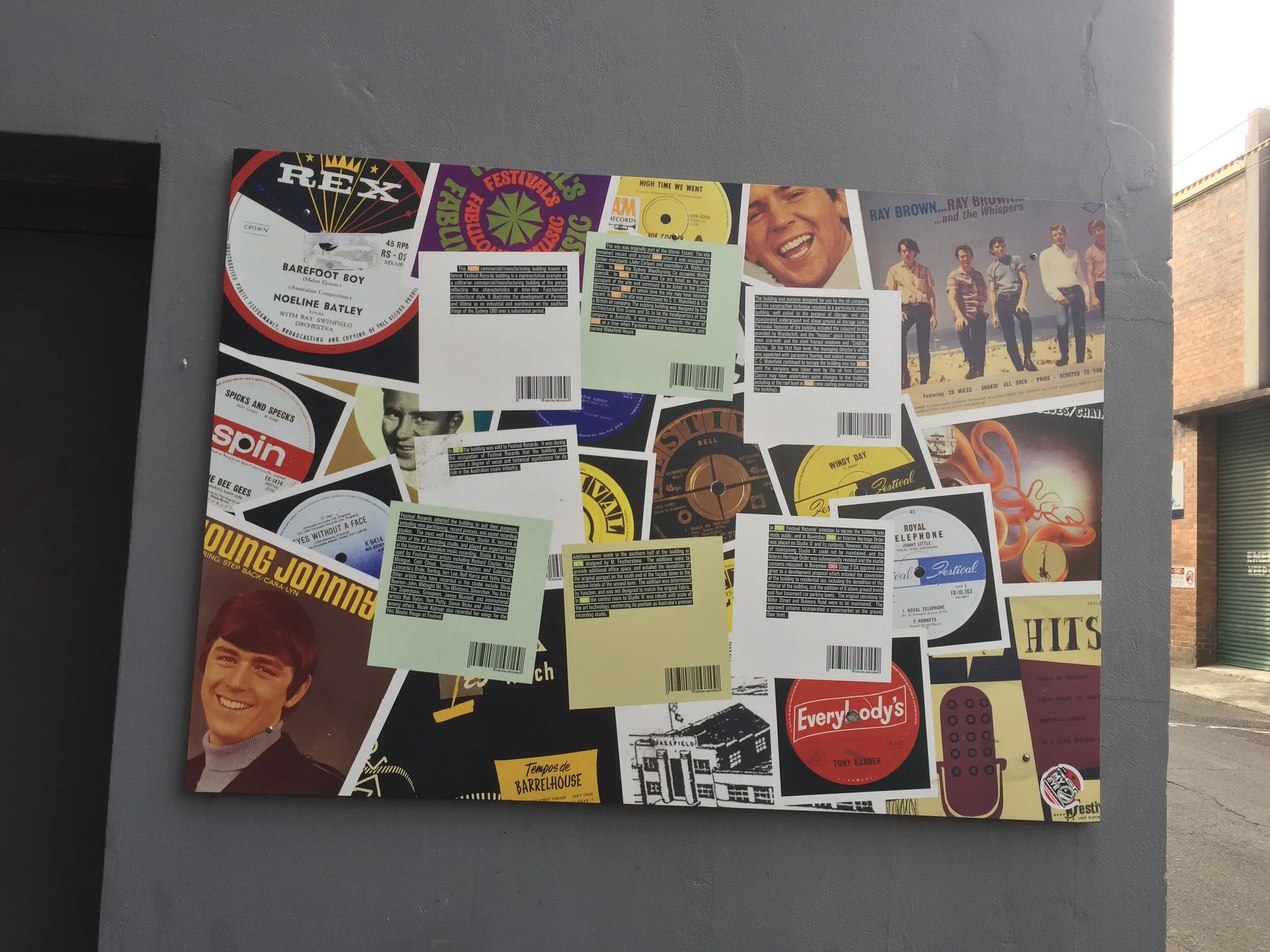 Festival records display