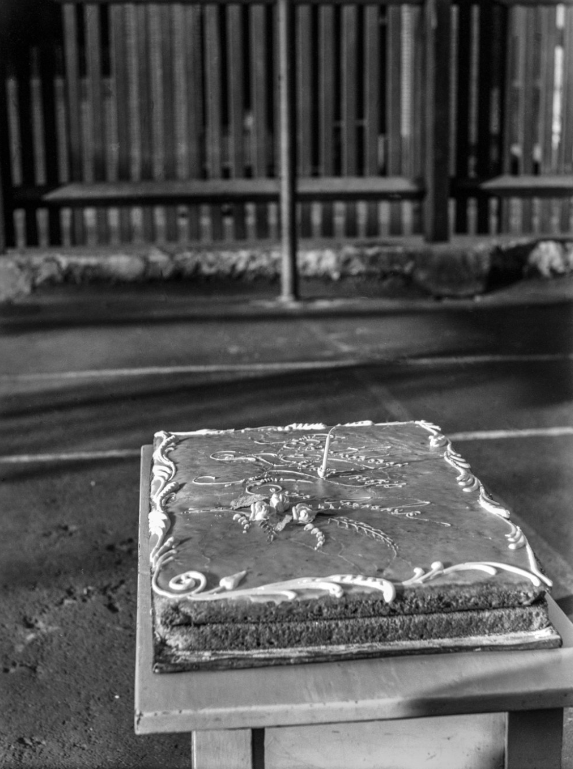 Cake decorated for celebration 1930s