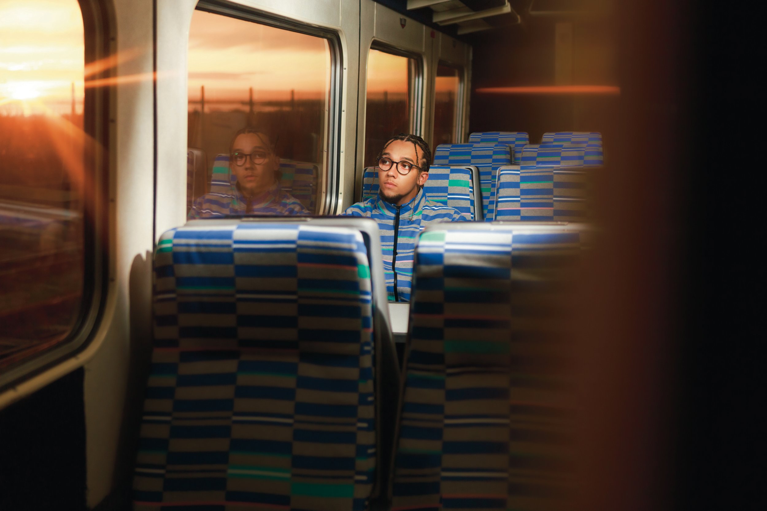 Trainline X RÆBURN  #ICameByTrain track-suit with WWF. Press and e-commerce photography commissioned by Hope & Glory PR. 