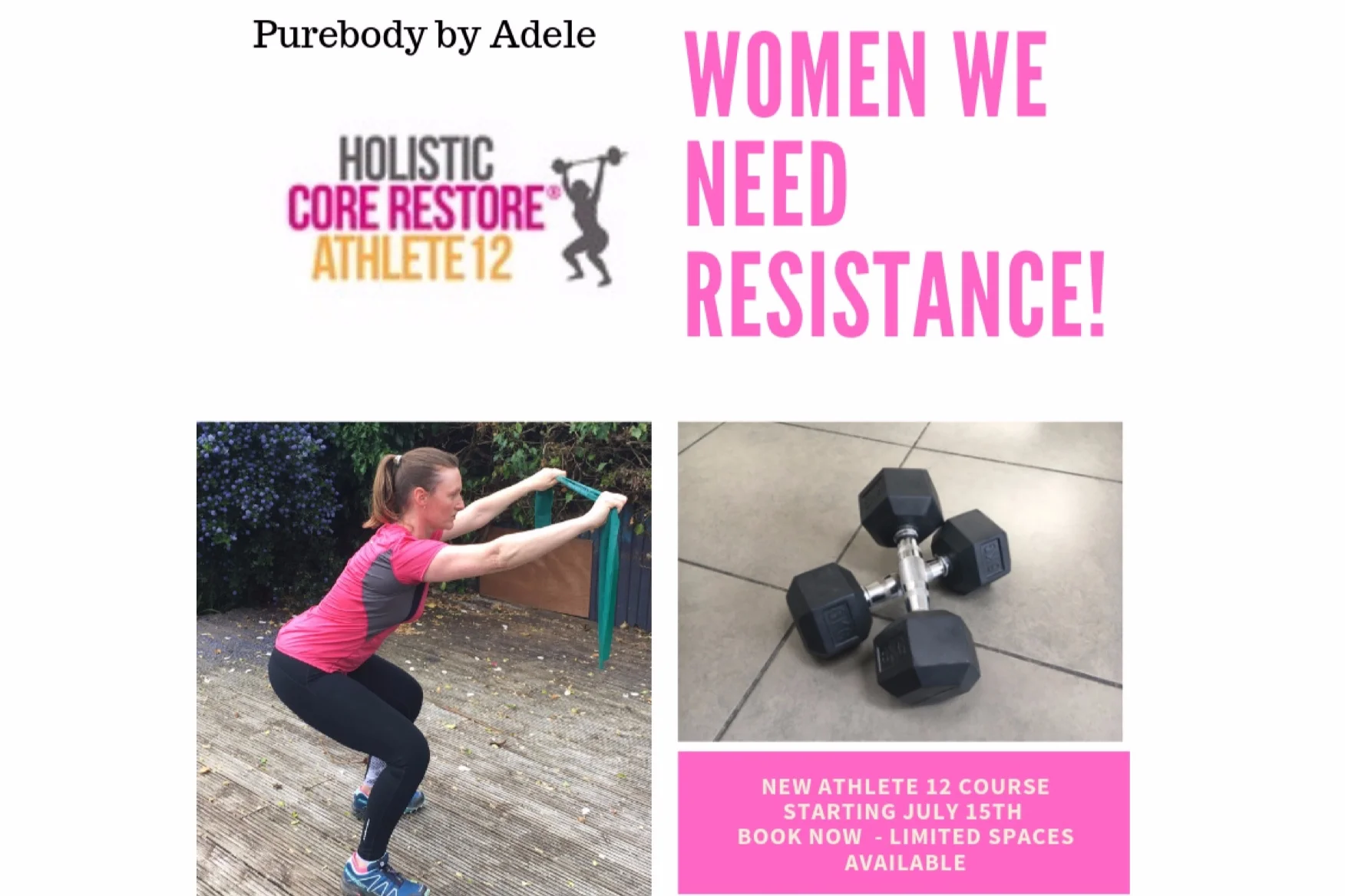 Squatting using resistance to help with exercises - add more resistance to your workout.