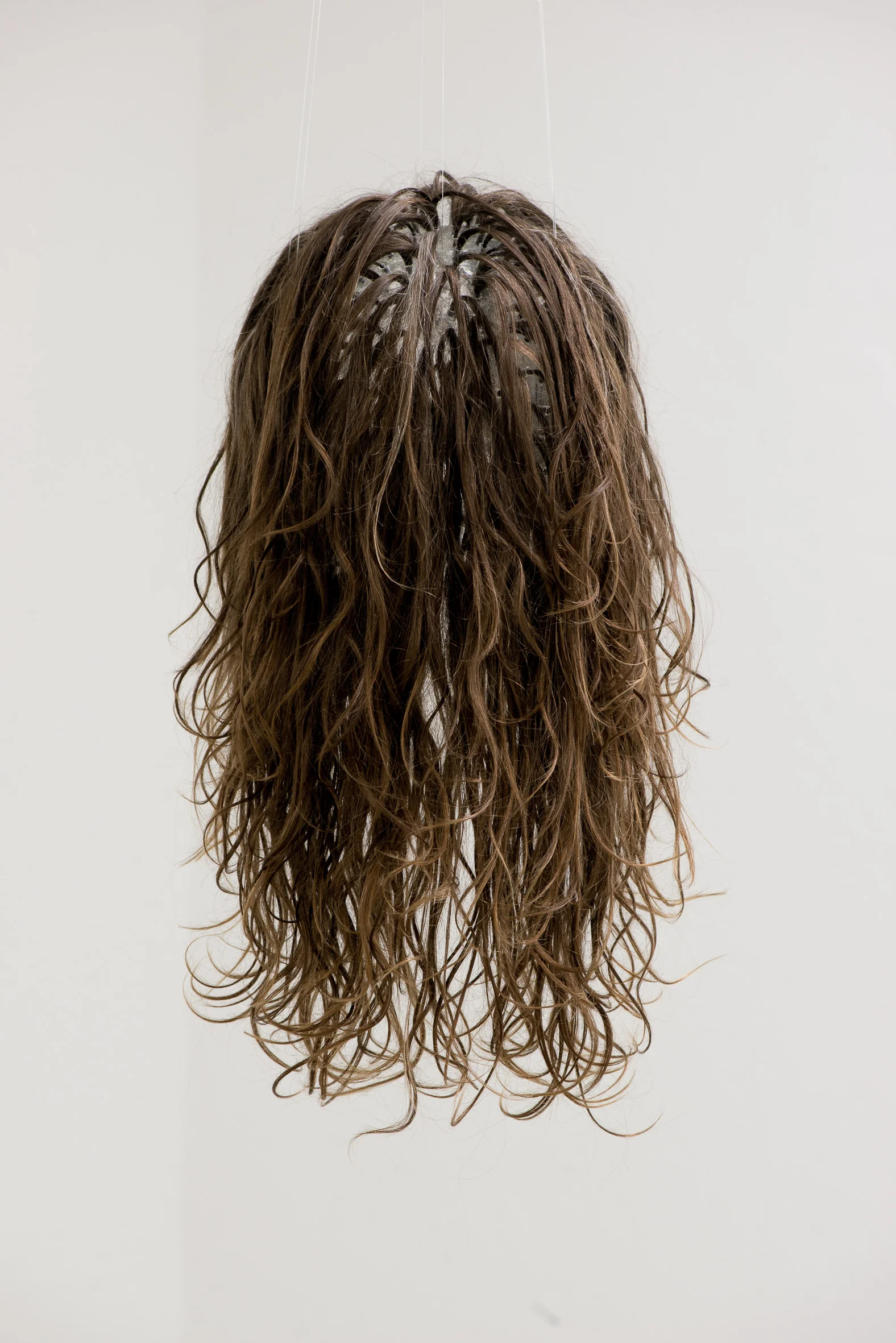 Minor Hell 2014-2017, artists’s hair and glass, 2016