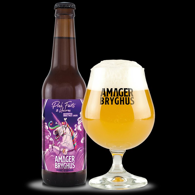 Amager Pink Farts Unicorns IPA ( Flaske ) -UNTAPPD - 3,38  - Fish & Beer