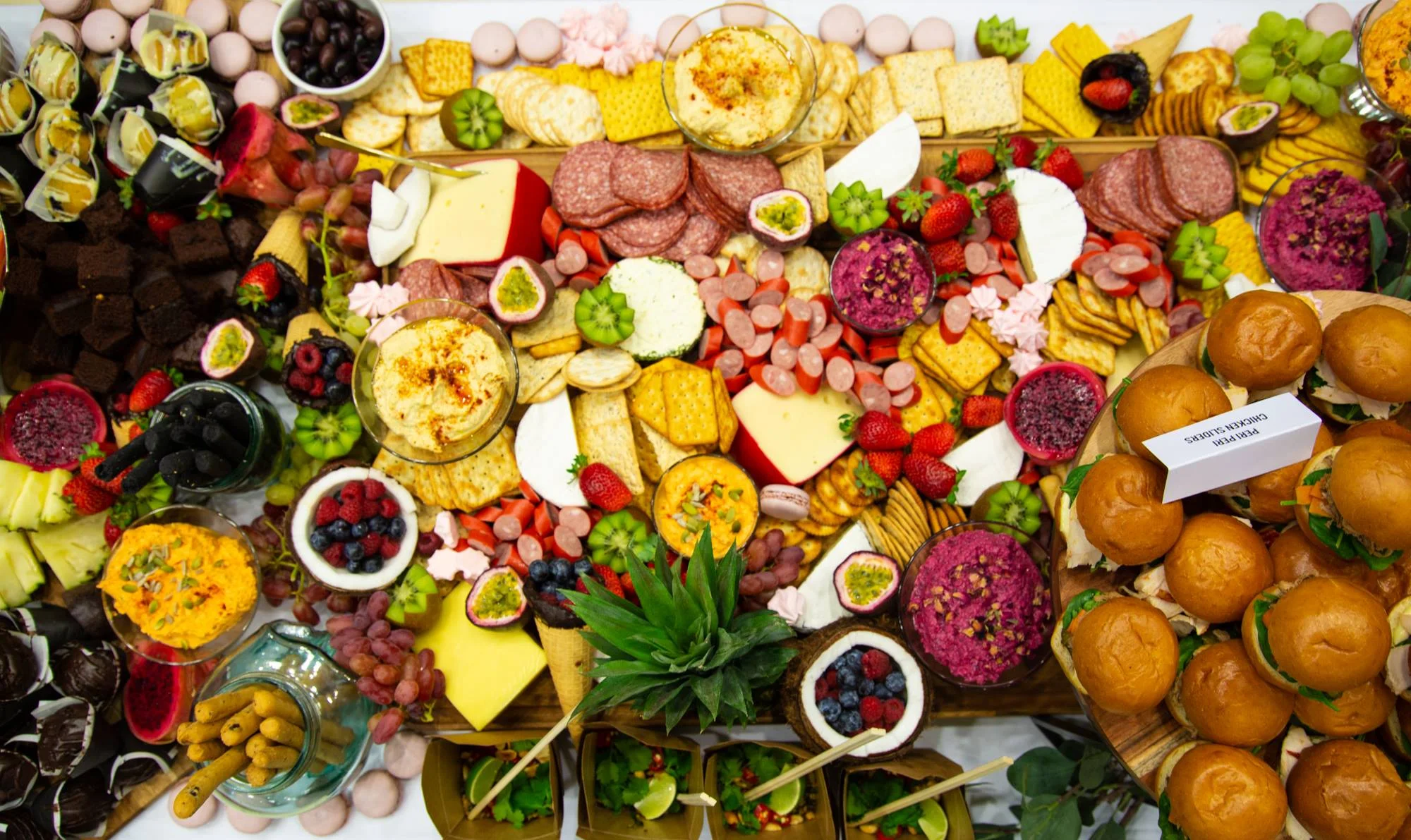 Grazing table spread from @bangbang_catering - delicious!