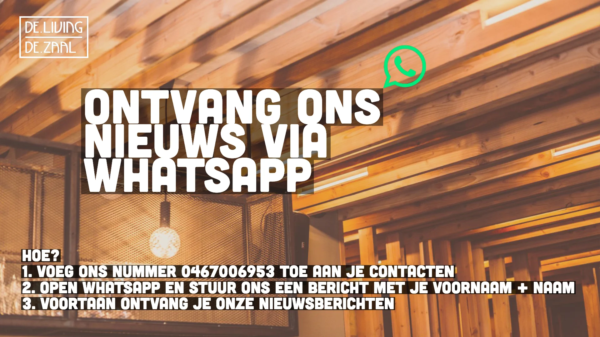 Whatsapp newsletter for De Living