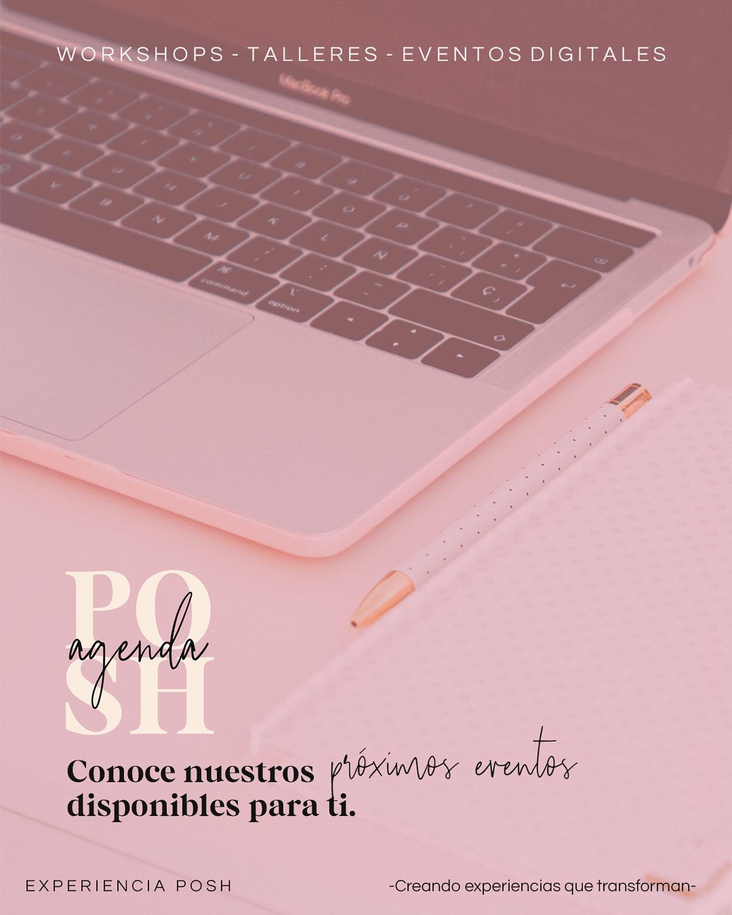 Queremos compartir contigo los eventos que est&aacute;n en nuestra agenda POSH. 😍📔

Este ser&aacute; un nuevo segmento que dejaremos en las historias destacadas y refrescaremos regularmente para que puedas enterarte de las pr&oacute;ximas experienc