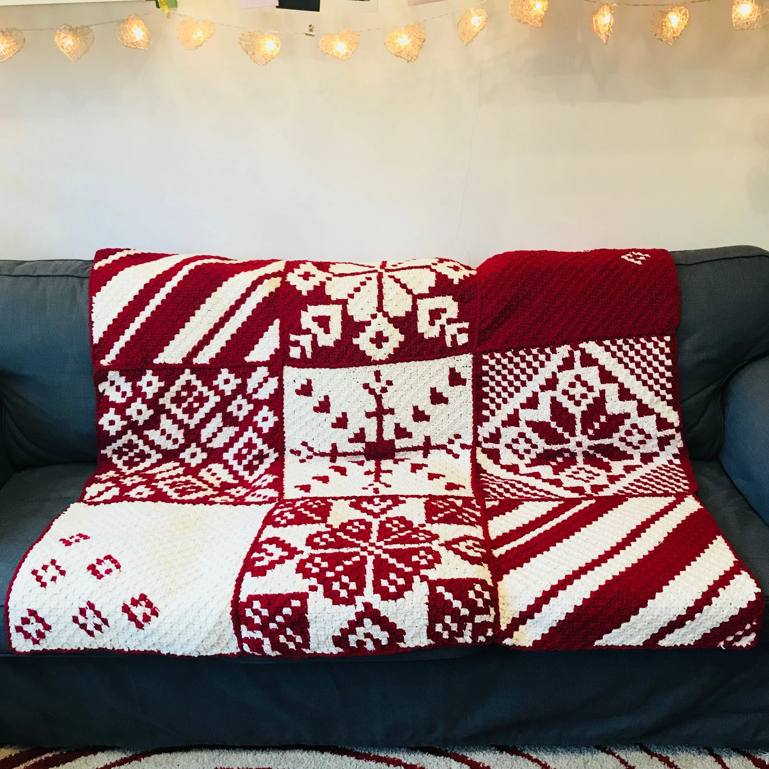 Corner to Corner (C2C) a Christmas Blanket - Part 3 (evening)